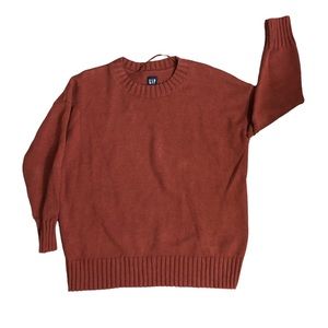 Gap Men’s Large Crew Neck Red Rust Pullover Sweater